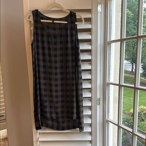 Eileen Fisher Checkered Sleeveless Dress